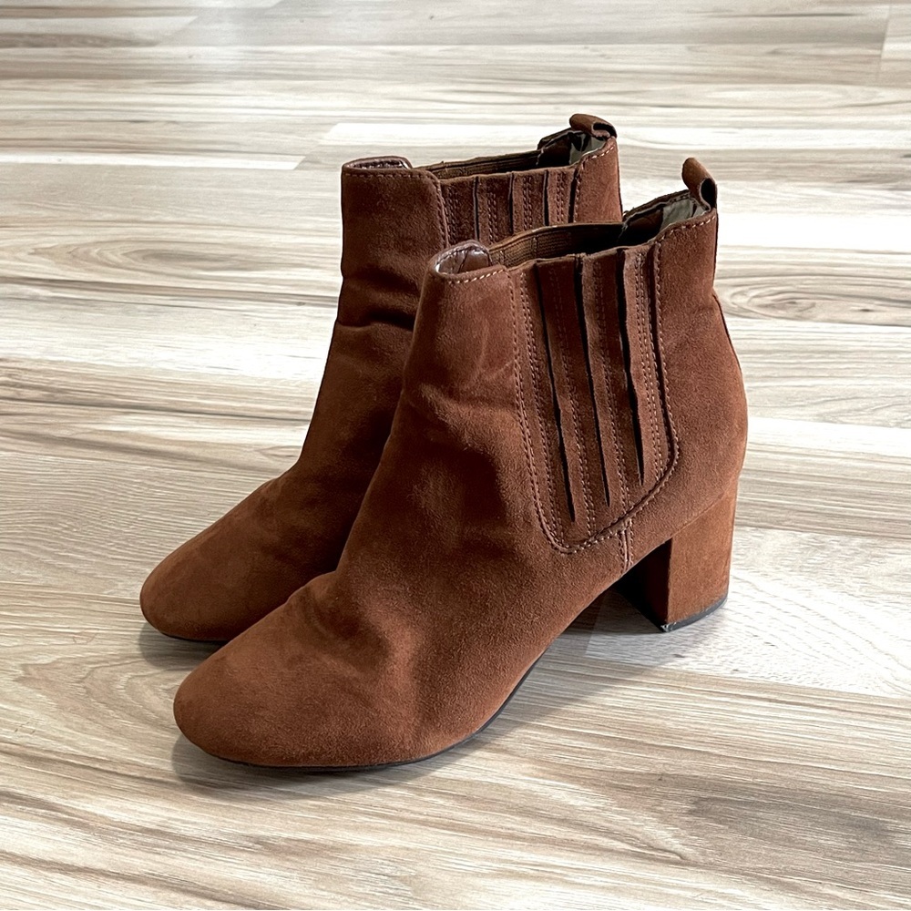 Forever 21 Brown Suede Ankle Boots